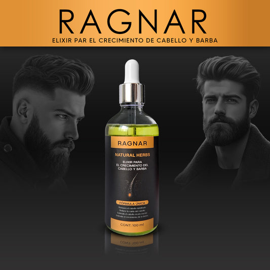 RAGNAR - CRECIMIENTO DE CABELLO Y BARBA NATURAL